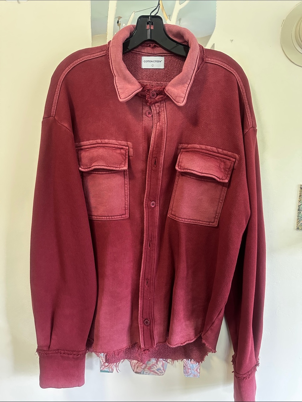 Nw/oT Cotton Citizen Brooklyn “Irish Cast” Button-Front Shirt Jacket (L)